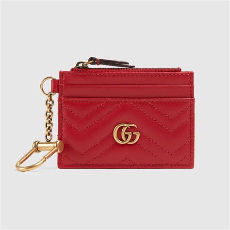 gucci gg marmont keychain wallet|gucci coin purse keychain.